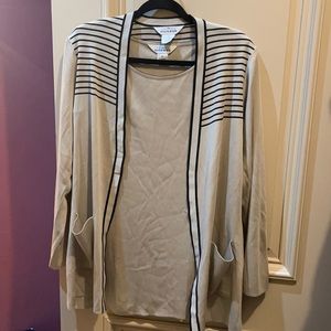 Misook knit top and cardigan